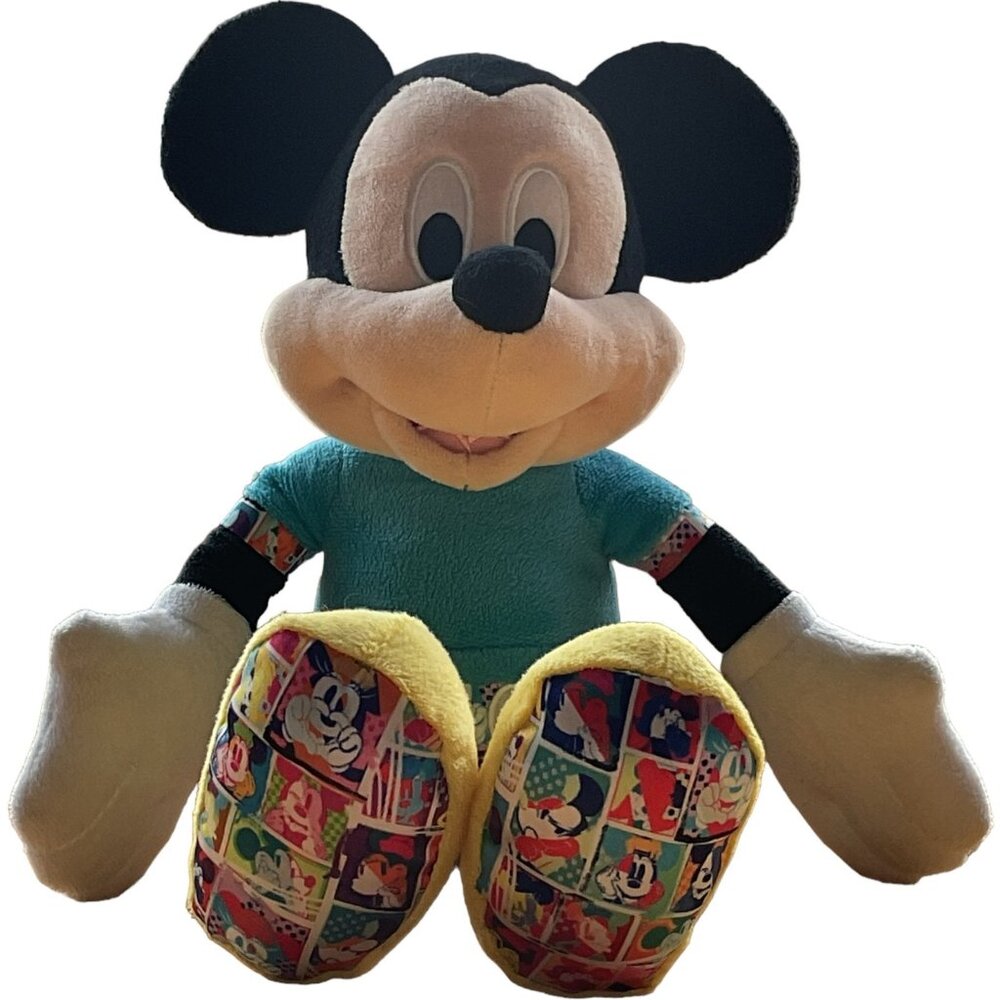 Disney Mickey Mouse Plush Toy With Colorful Outfit & Shoes